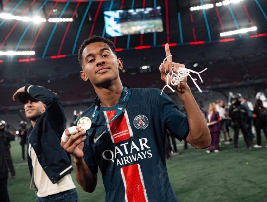 Mayulu ghi 1 bàn thắng trong ngày PSG lên ngôi vô địch Champions League mùa giải trước